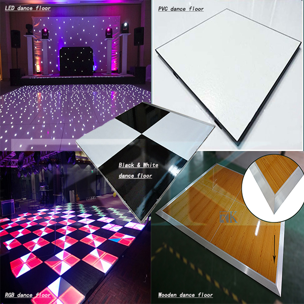RK All portable dance floor types
