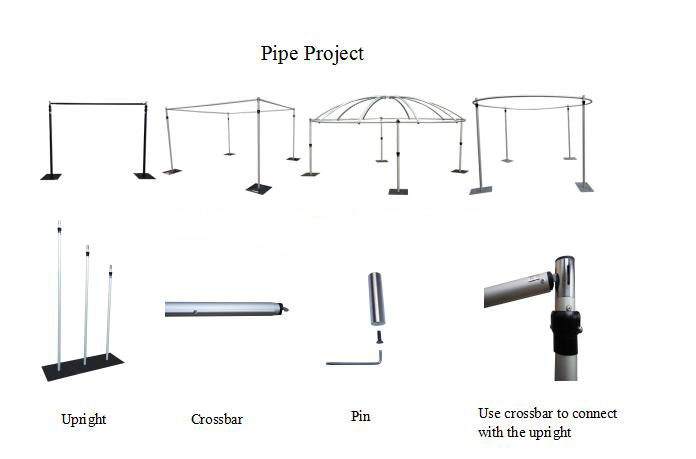 wedding tent pipe system