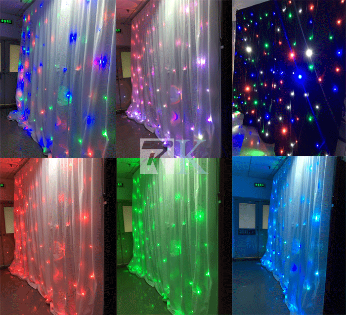 Portable Stage Led Light Star Curtain Diy For Events