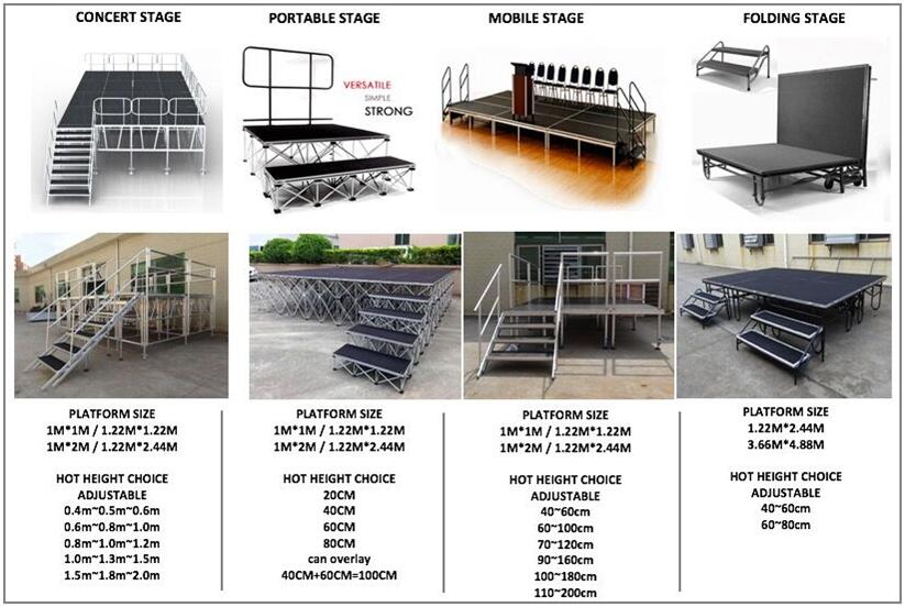 Rk hot sell portable stage system for sale