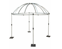 PIPE AND DRAPE BIRDCAGE DESIGN WEDDING TENT