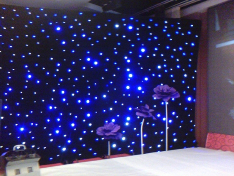Led light star curtain for event decoration