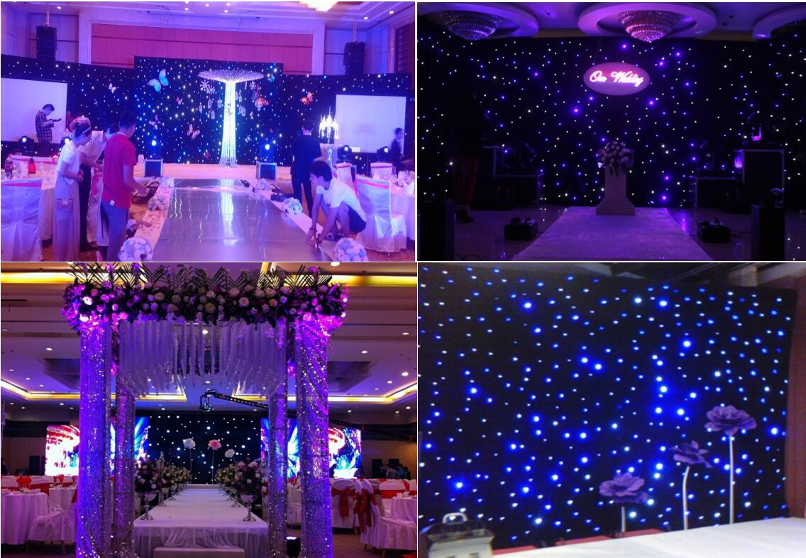 Awesome Pretty Led Curtain Backdrop kits wall decoration