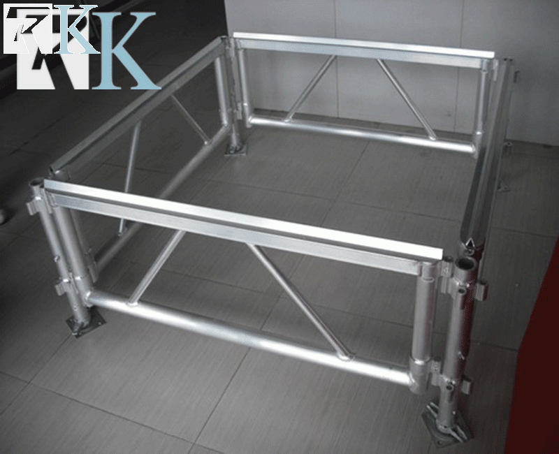 portable aluminium stage system installation