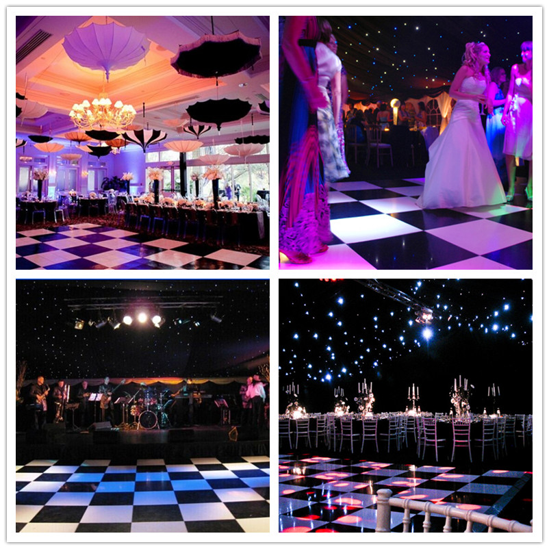 Wooden wedding dance floor