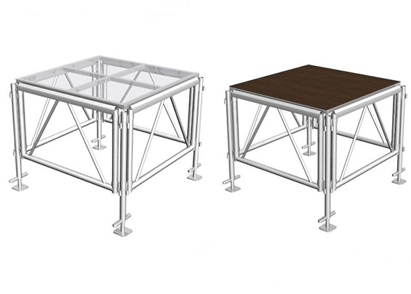 Aluminum transparent stage Portable transparent stage