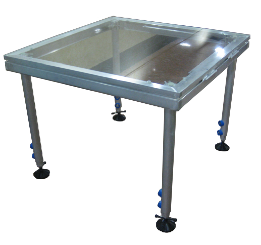 Portable 4 Legs Transparent Stage