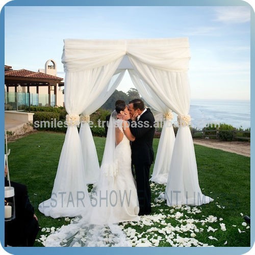 pipe and drape wedding decoration