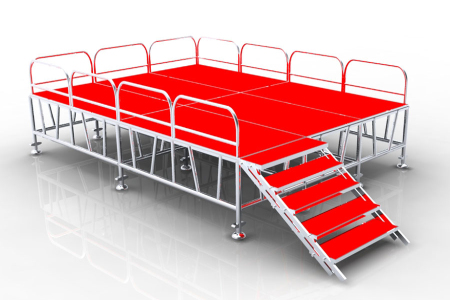 Portable aluminum stage