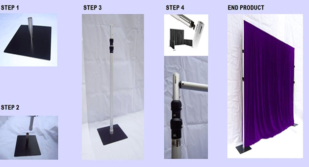 Install  Pipe And Drape