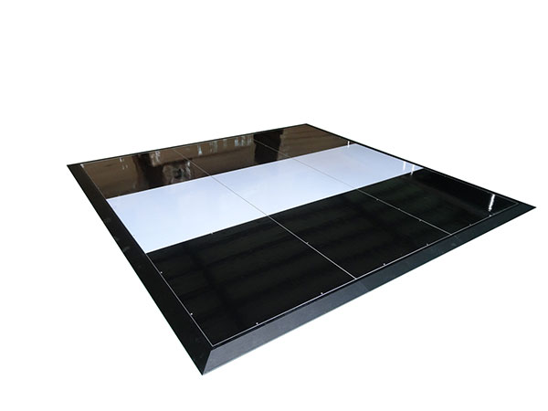 black and white dance floors