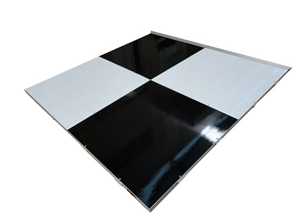 black and white dance floor
