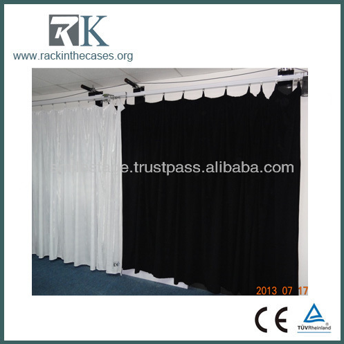 portable stage curtain system