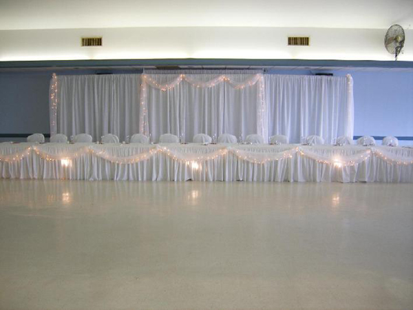 wedding bacedrop drapery system