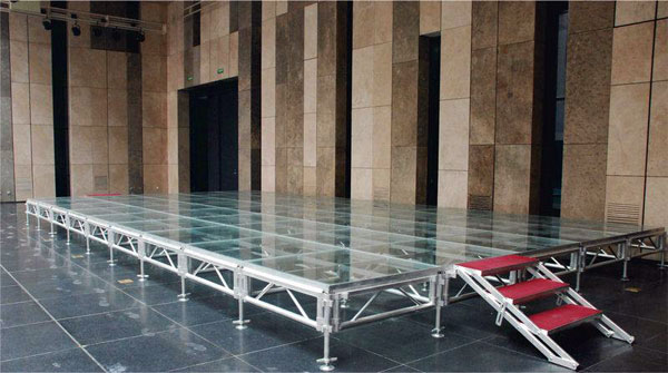 aluminum stage
