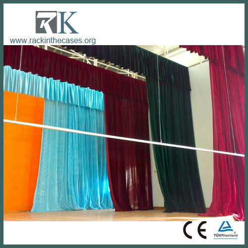 Hot Sale Motorized Stage Curtains stage drapery for sale