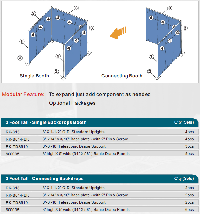 pipe and drape backdrop booth