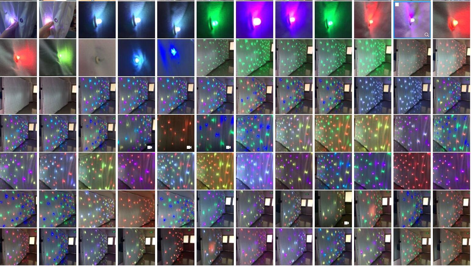 RGB star curtain