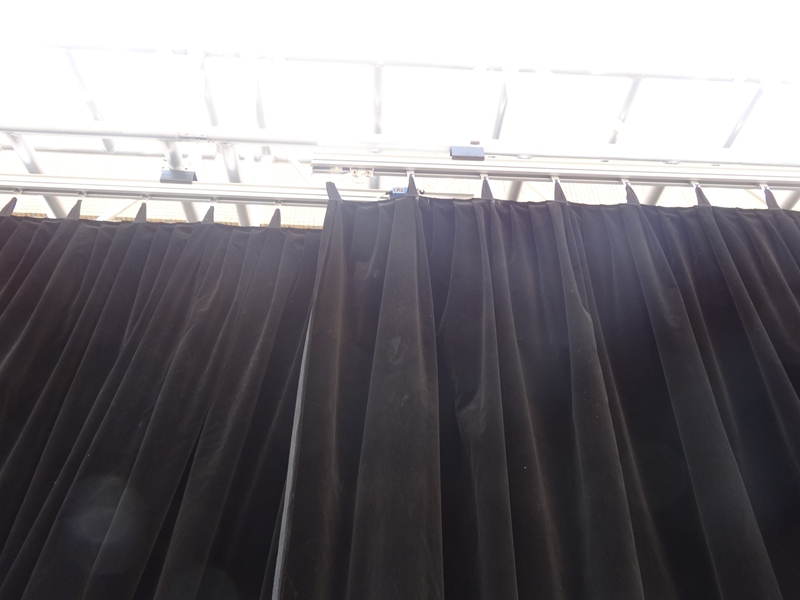 motorized curtian stage system
