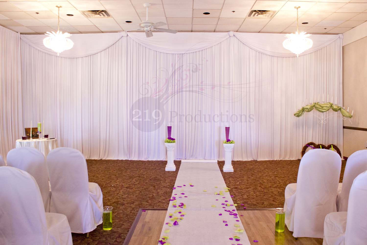 wedding decoration pipe and drape 