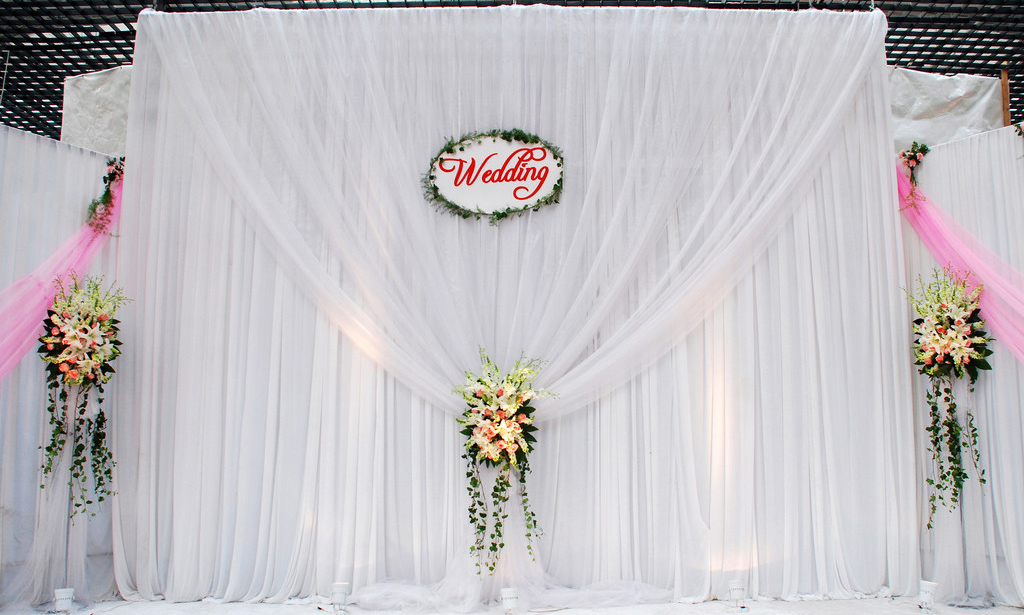 wedding pipe and drape for decoration