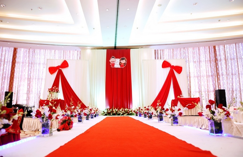 wedding decoration wall pipe and drape 