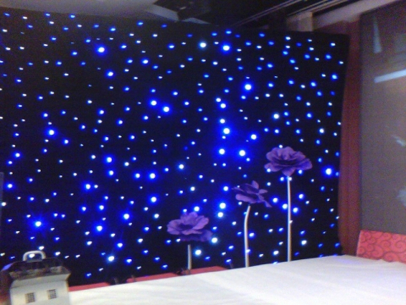 led light bakdrop drapery curtain