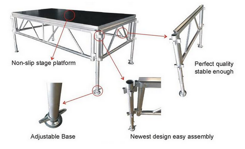 aluminum stage system