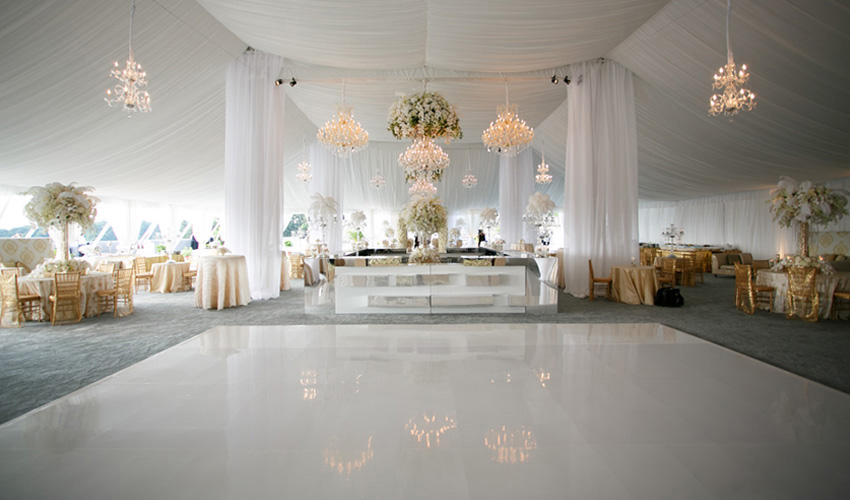 events white dance floors