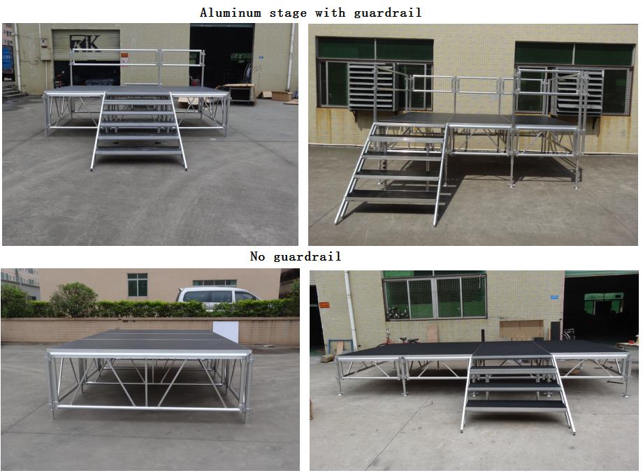 portable aluminum stage