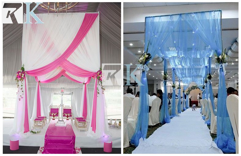 pipe and drape system for wedding events