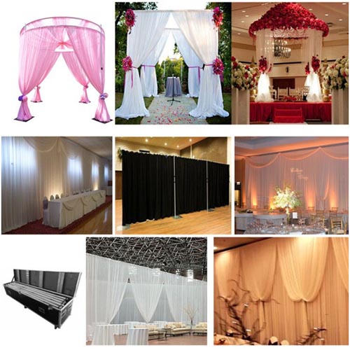 pipe and drape wedding backdrop