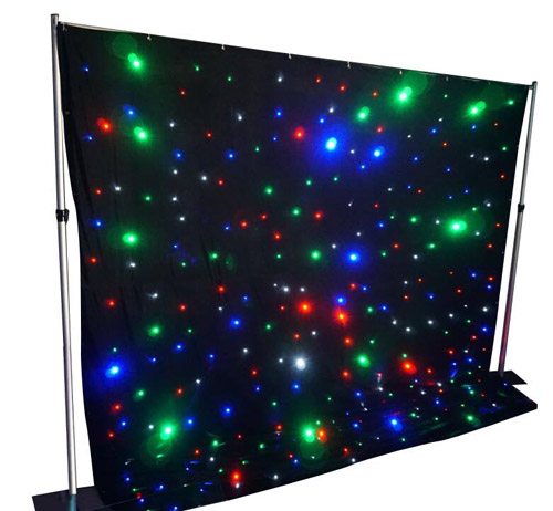 Star curtain for hall backdrop