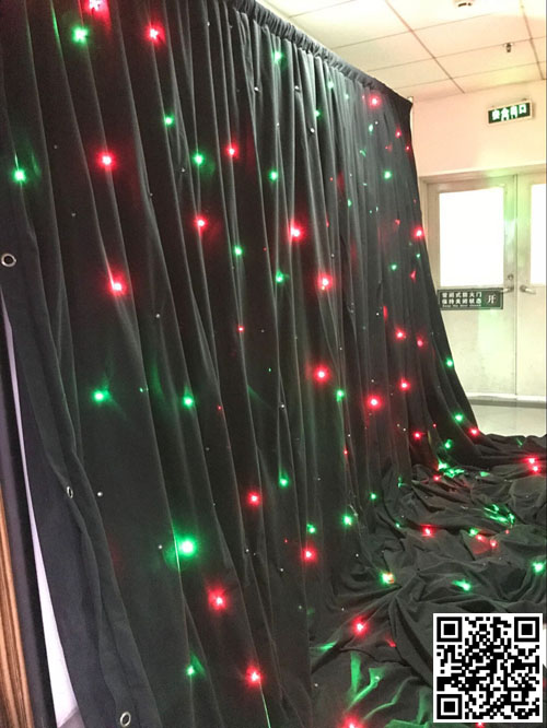 Red+Green colors led curtain